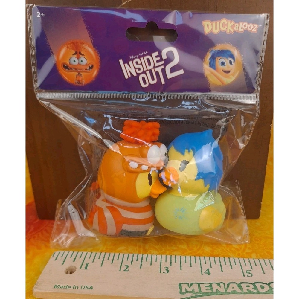 Disney Pixar Inside Out Anxiety And Joy Rubber Ducks Duckalooz New